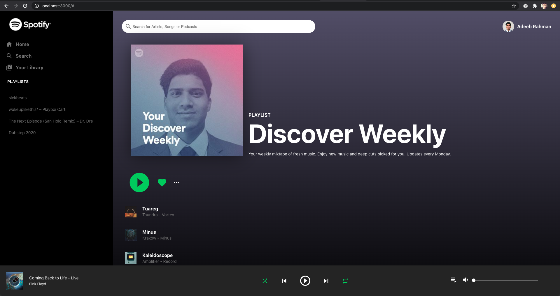 Spotify Clone